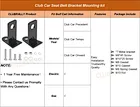 golf cart seat belt bracket mounting
